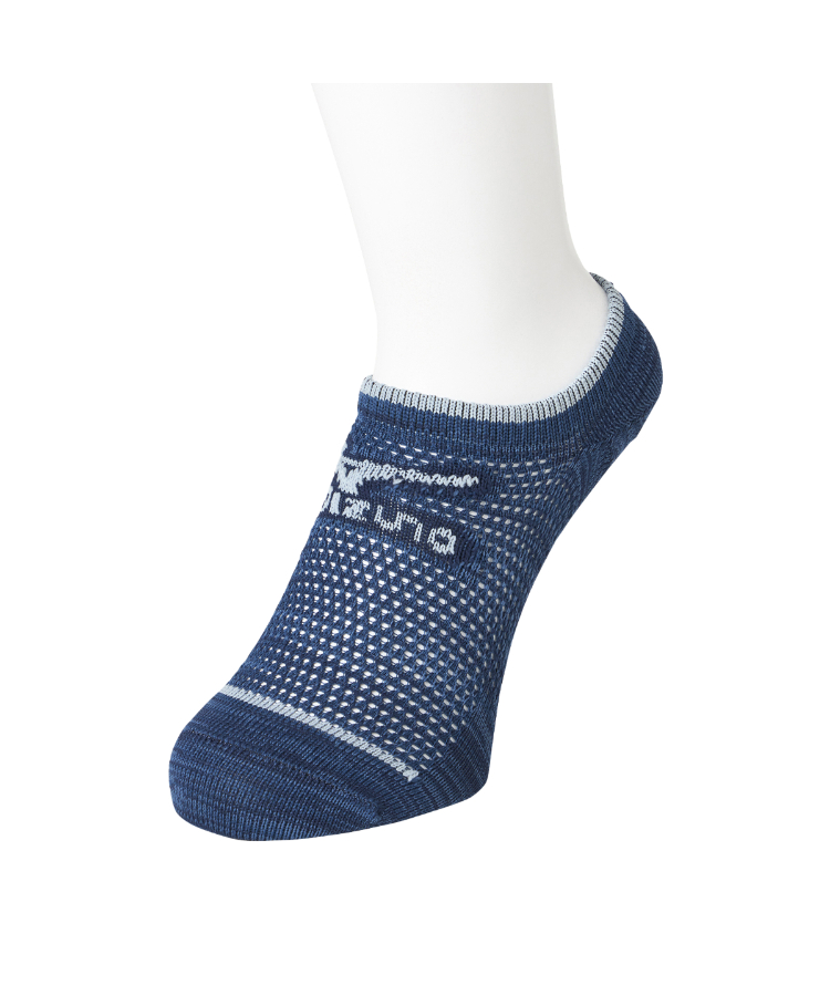 【なつめ】 3足組】MIZUNO メンズ オールメッシュ スニーカー丈 粗メッシュ